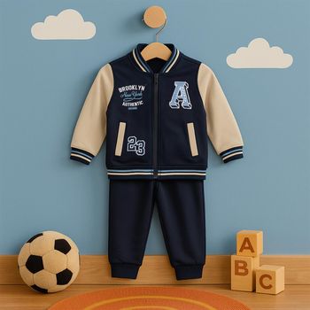 Conjunto Black Tuna Con Logo De Brooklyn Para Bebés SC362