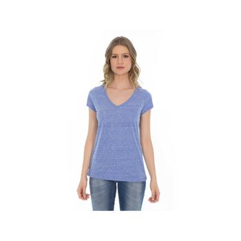 Playera Optima Snow Cuello En V Para Mujer 34990