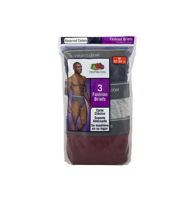 Set-De-3-Trusa-Fruit-Of-The-Loom-Para-Hombre-4609M-