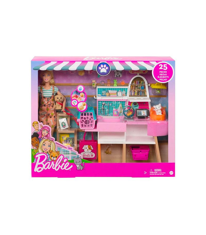 Juguete Mattel Barbie Tienda Para Mascotas Para Niñas GRG90