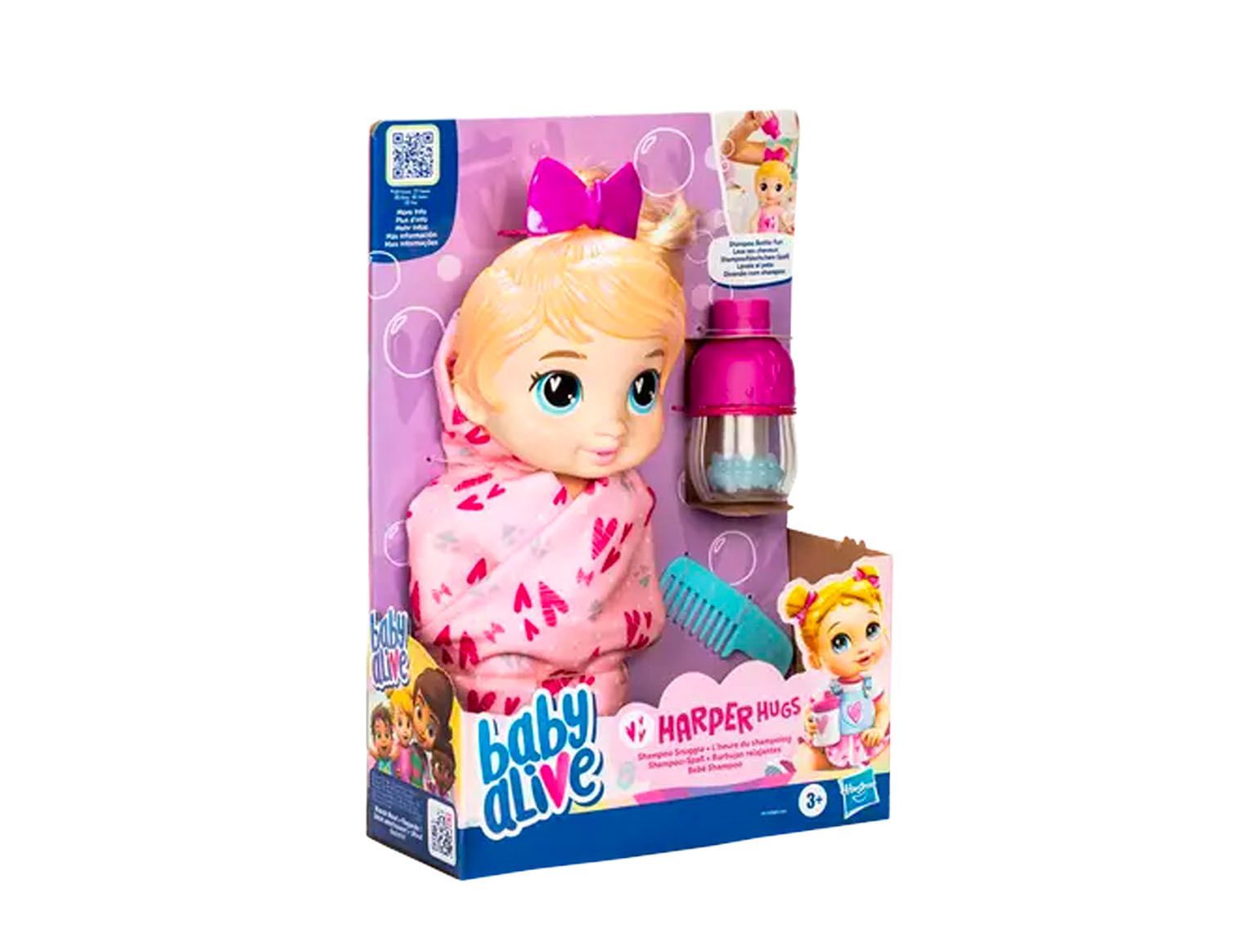 Muñeca Hasbro Baby Alive Shampoo Snuggle Bldh Lulu Para Niñas