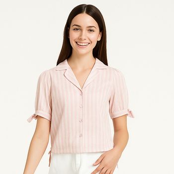 Blusa We Estampado De Rayas Para Mujer JA-1394