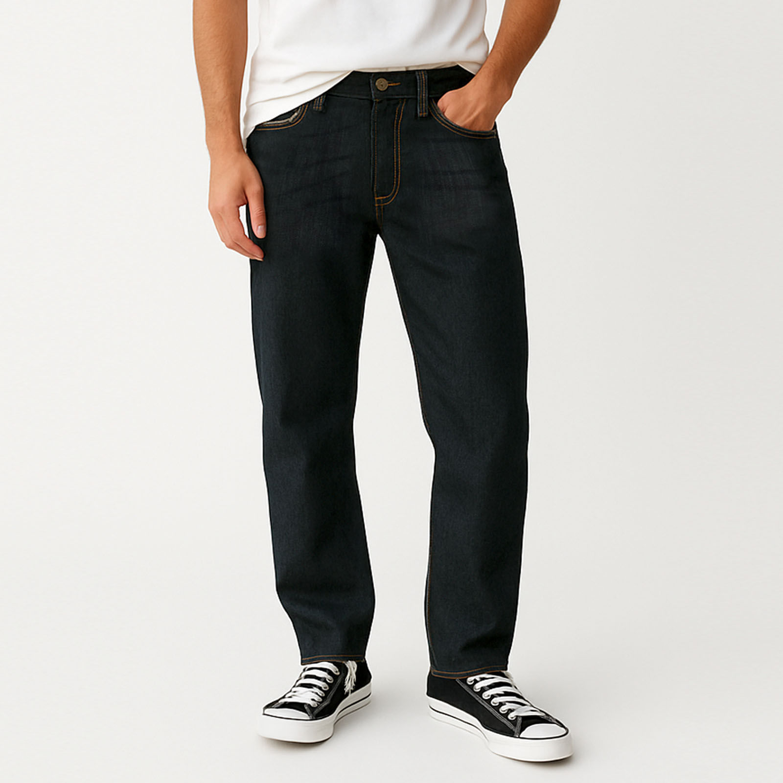 Combinar Jeans Negro Deslavado Caballito Se Puede Pintar Un