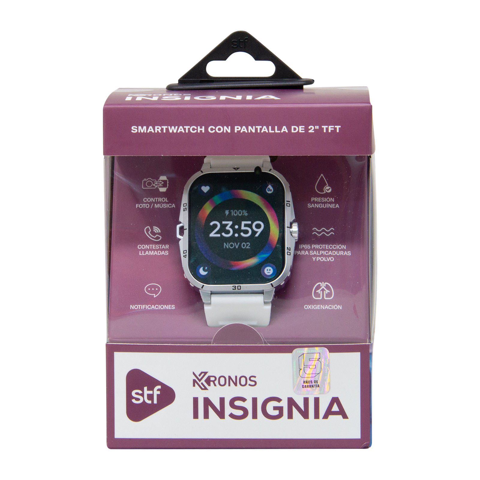 Smartwatch STF Kronos Insignia Blanco 2